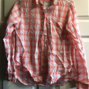 Gilly Hicks plaid button up shirt